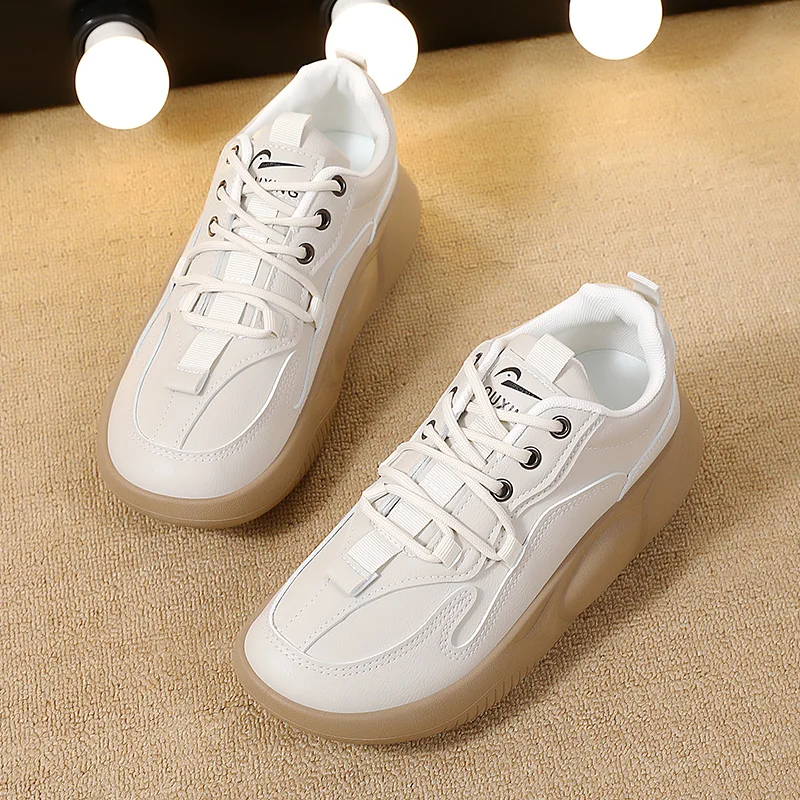 Кроссовки женские из экокожи удобная повседневная прогулочная обувь модные