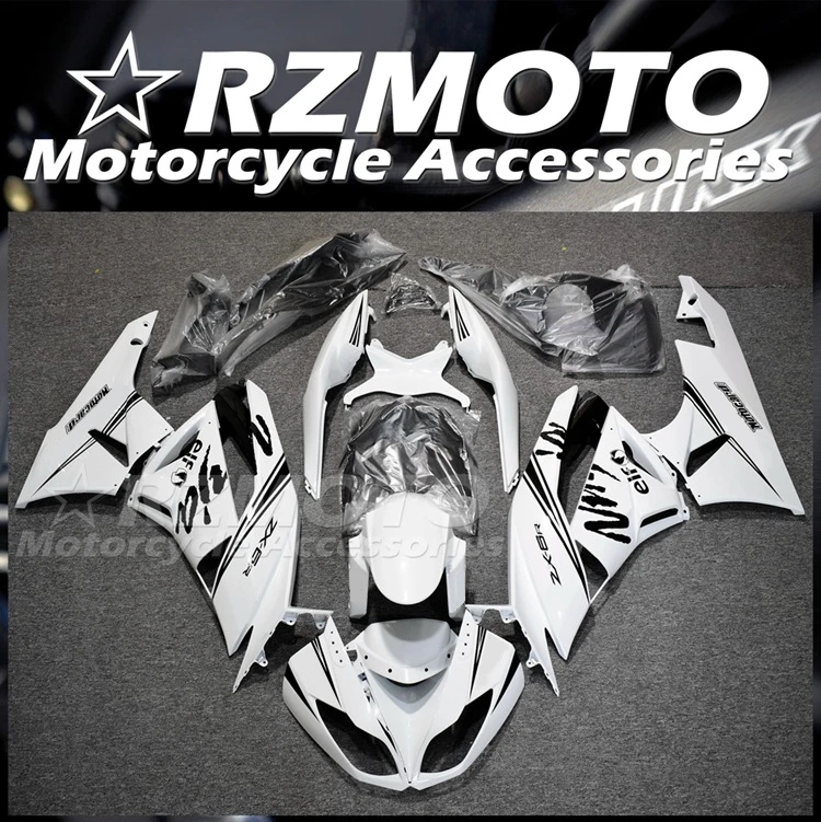 

New ABS Motorcycle Accessories For Fit Kawasaki Ninja ZX6R 636 2009 2010 2011 2012 ZX-6R Bike Fairings Kit Shell White