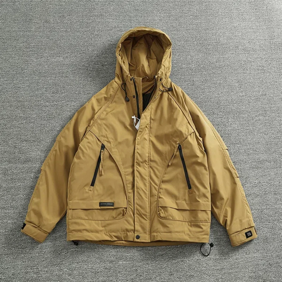 Мужское зимнее пальто стеганое пальто-карго с несколькими карманами для мужских