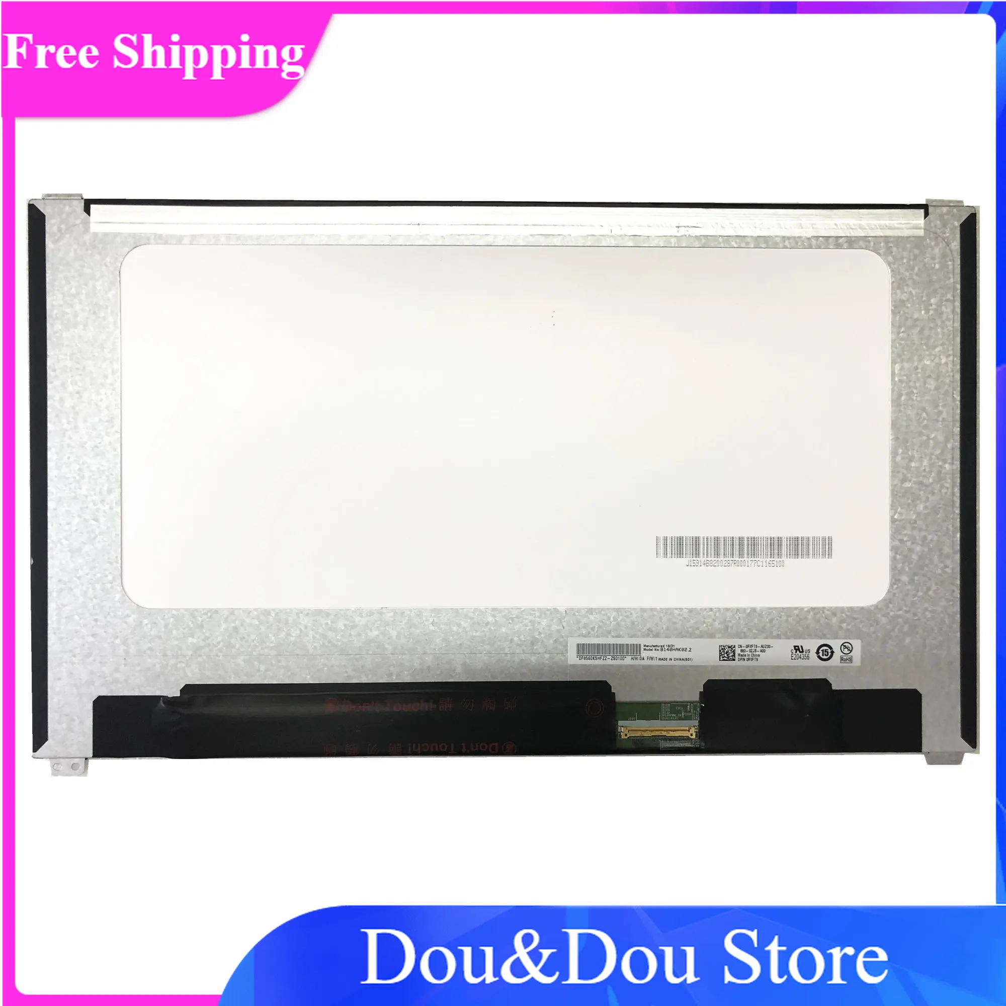 

B140HAK02.2 для Dell Latitude E7480 E7490, светодиодный дисплей с сенсорным дигитайзером, матричный экран для ноутбука