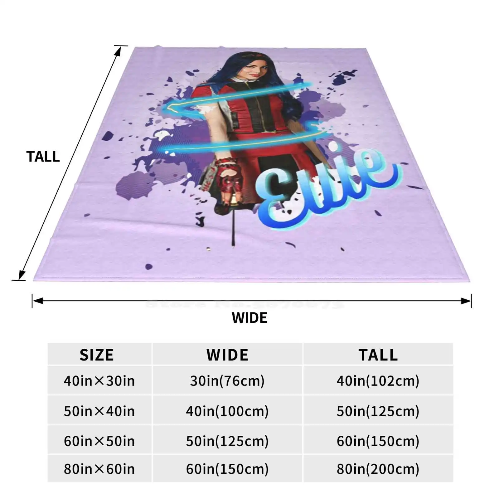 Evie принцессы-потомки 3 мягкие теплые тонкие одеяла потомки Queen Sofia Carson