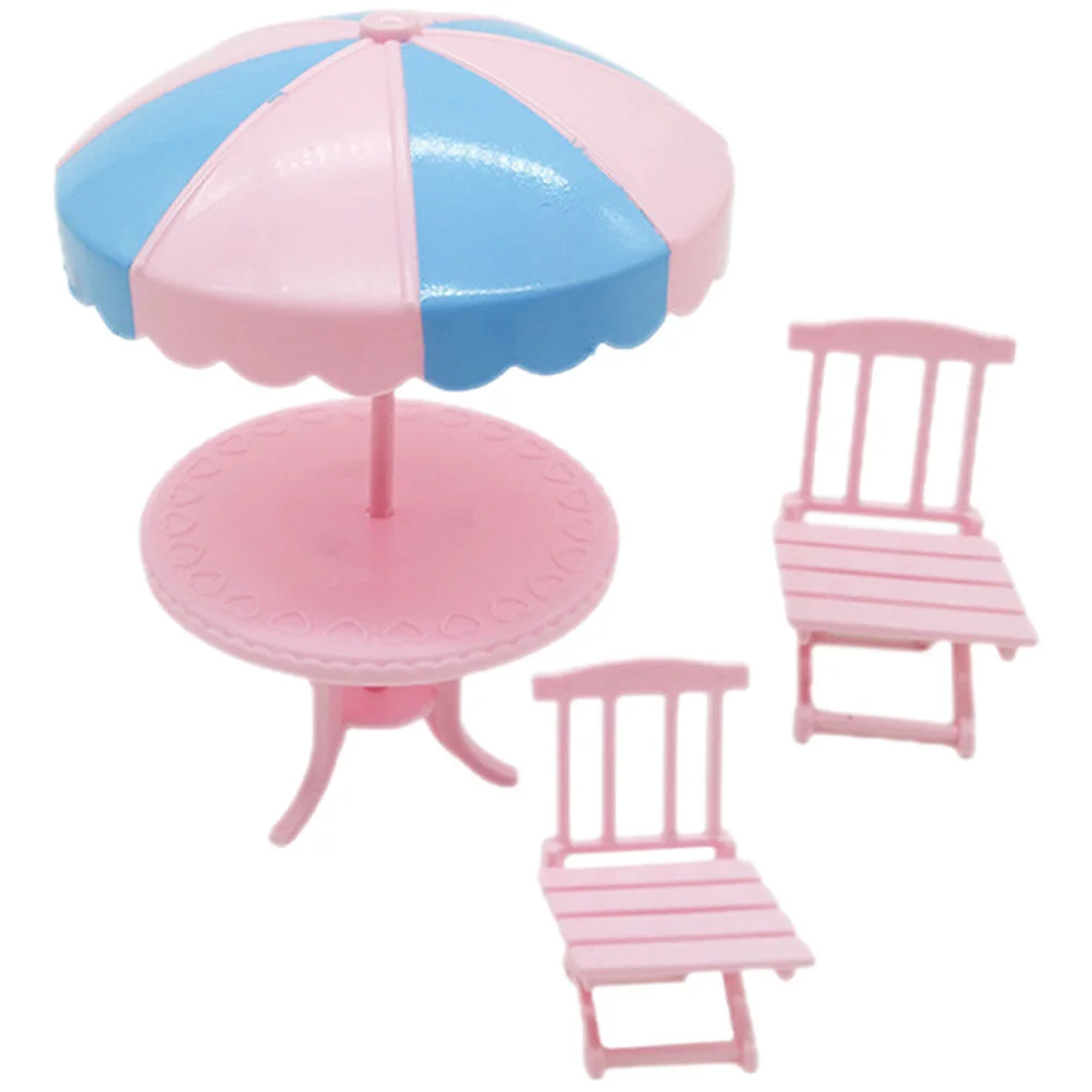 

Toy Room Plastic Miniature Furniture Beach Chairs House Layout Prop Longe Adornment Supplies Seaside