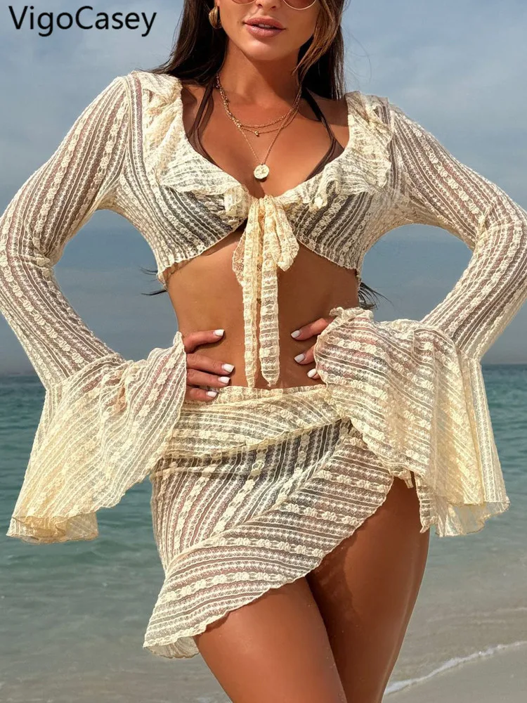 Купальник-бикини женский однотонный с чашками пуш-ап и лямкой на шее