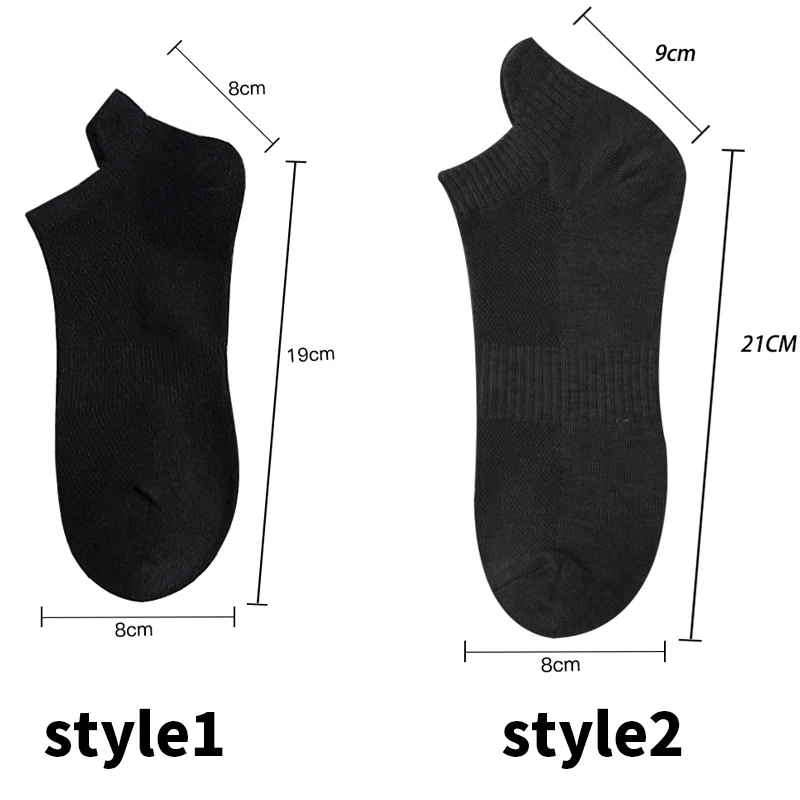 4 Pairs Man Cotton Short Socks Fashion Breathable Mesh Men Comfortable Casual Ankle Sock Pack Male Street Fashions Plus Size
