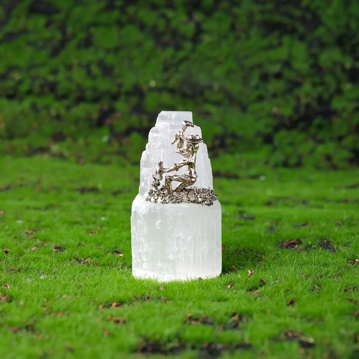 1 Шт. Натуральная Модель Selene Miner Микропейзажное Украшение Необработанный Камень