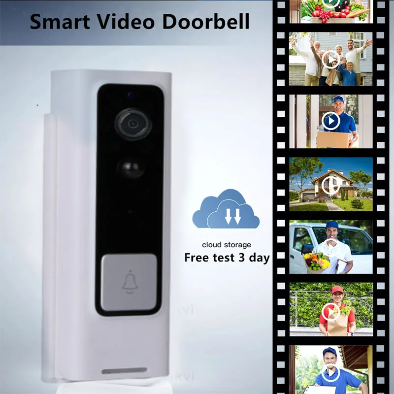

Wireless Doorbell WiFi Outdoor HD Camera Security Door Bell Night Vision Video Intercom Voice Change For Home Monitor Door Phone