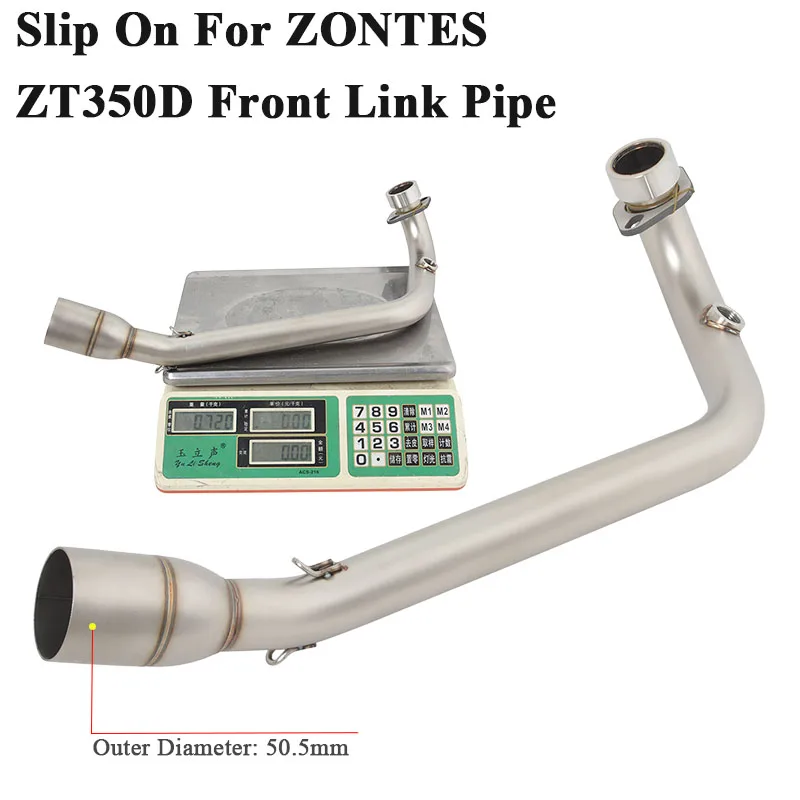 

Слипоны для ZONTES ZT350D 350D 2021 2022 2023 мотоциклетные exhigh Escape системы изменения переднего соединения трубы соединения 51 мм Глушитель
