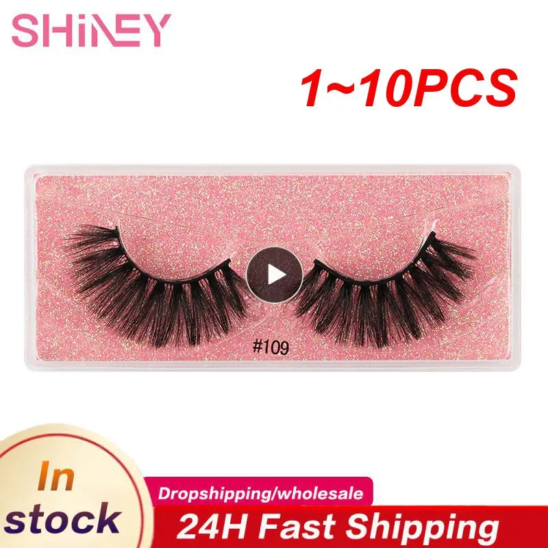 

1~10PCS Visofree 5D Mink Eyelashes Long Lasting Mink Lashes Natural Dramatic Volume Eyelashes Extension Thick Long 3D False
