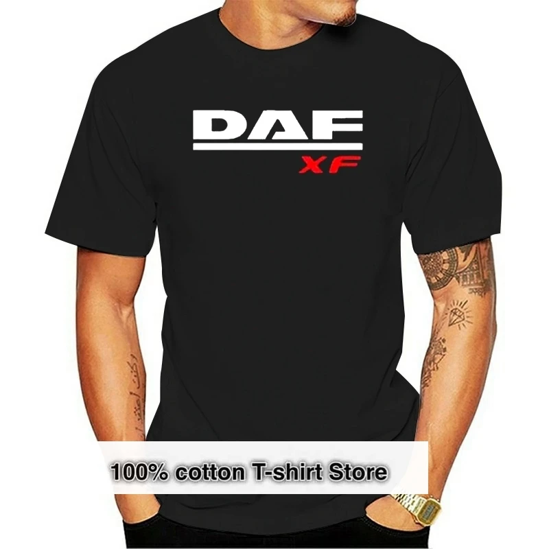 

Truck Daf T Shirt Xf Trucker Lorry Driver Hgv Harajuku Streetwear Shirt Men Lf 3Xl V8 Extreme All Color