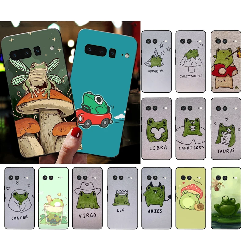 

Phone Case for Google Pixel 7 Pro 7a 6A 6 Pro 5A 4A 3A Pixel 4 XL Pixel 5 6 4 3 XL 3A XL 2 XL Frog creature Case