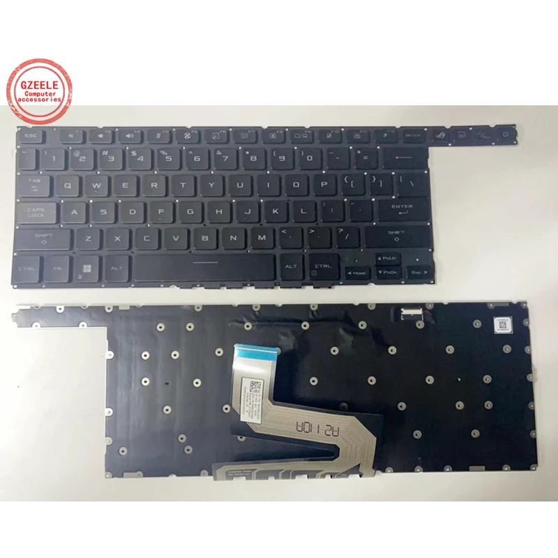 

Новая клавиатура US для ноутбука Asus ROG Zephyrus Duo 16 (2022) GX650 GX650RM GX650RW GX650RX GX650PZ GX650PY с подсветкой