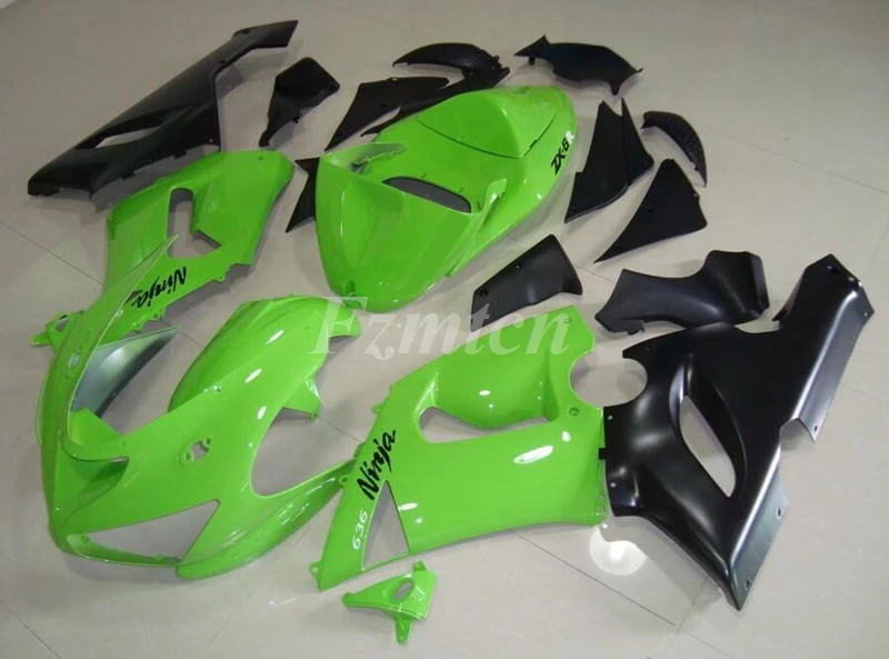 

New ABS JP Fairings Kit Fit For Kawasaki Ninja ZX-6R ZX6R 2005 2006 05 06 Bodywork Set Green