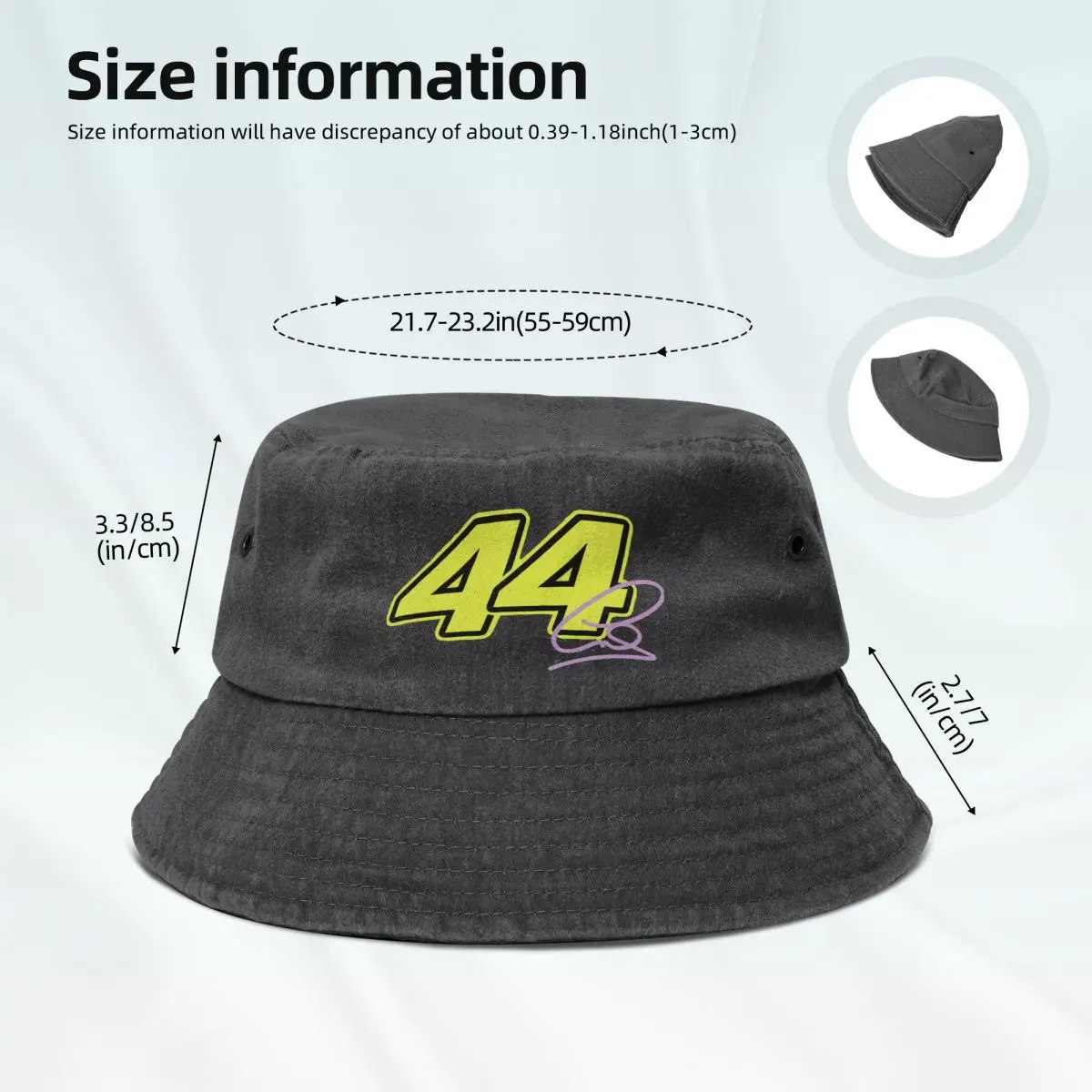 Льюис Гамильтон Подпись 44 2023 ковбойская джинсовая кепка Рыбацкая шляпа