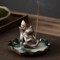 creative ceramic backflow incense burner frog elephant line incense incense incense seat aromatherapy volume home decoration