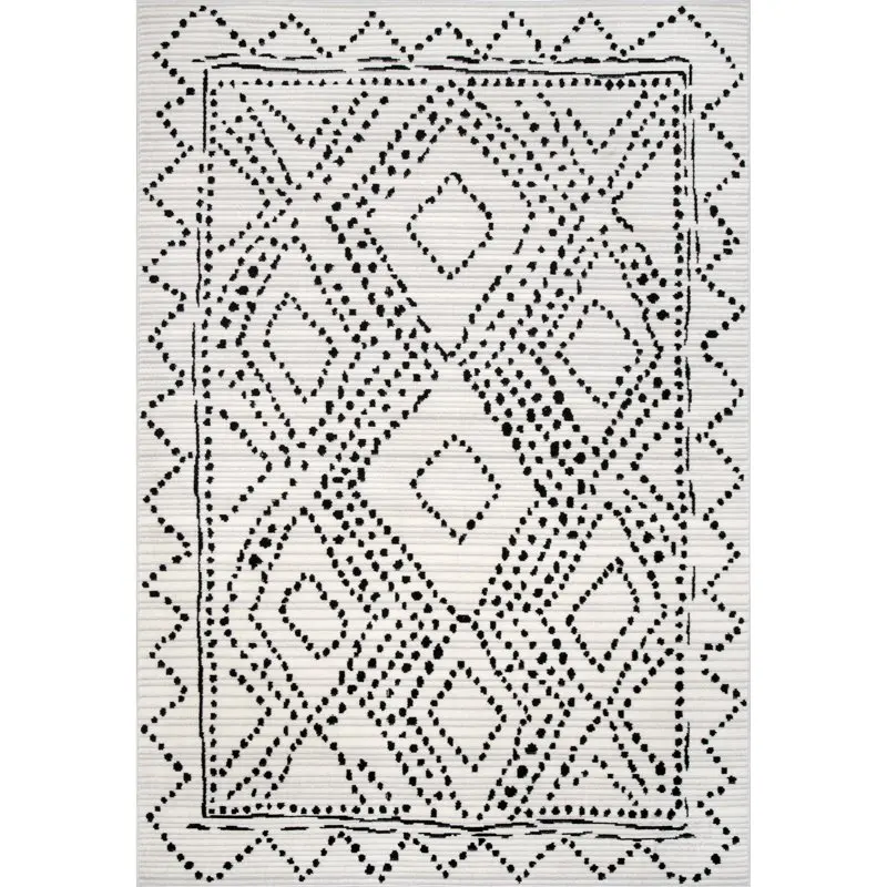 

Dotted Diamond Trellis Accent Rug, 3' x 5', Gray