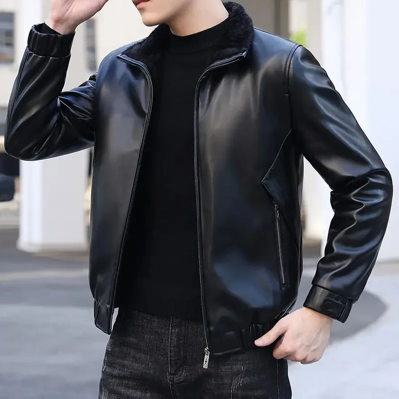 Мужская куртка из овечьей кожи