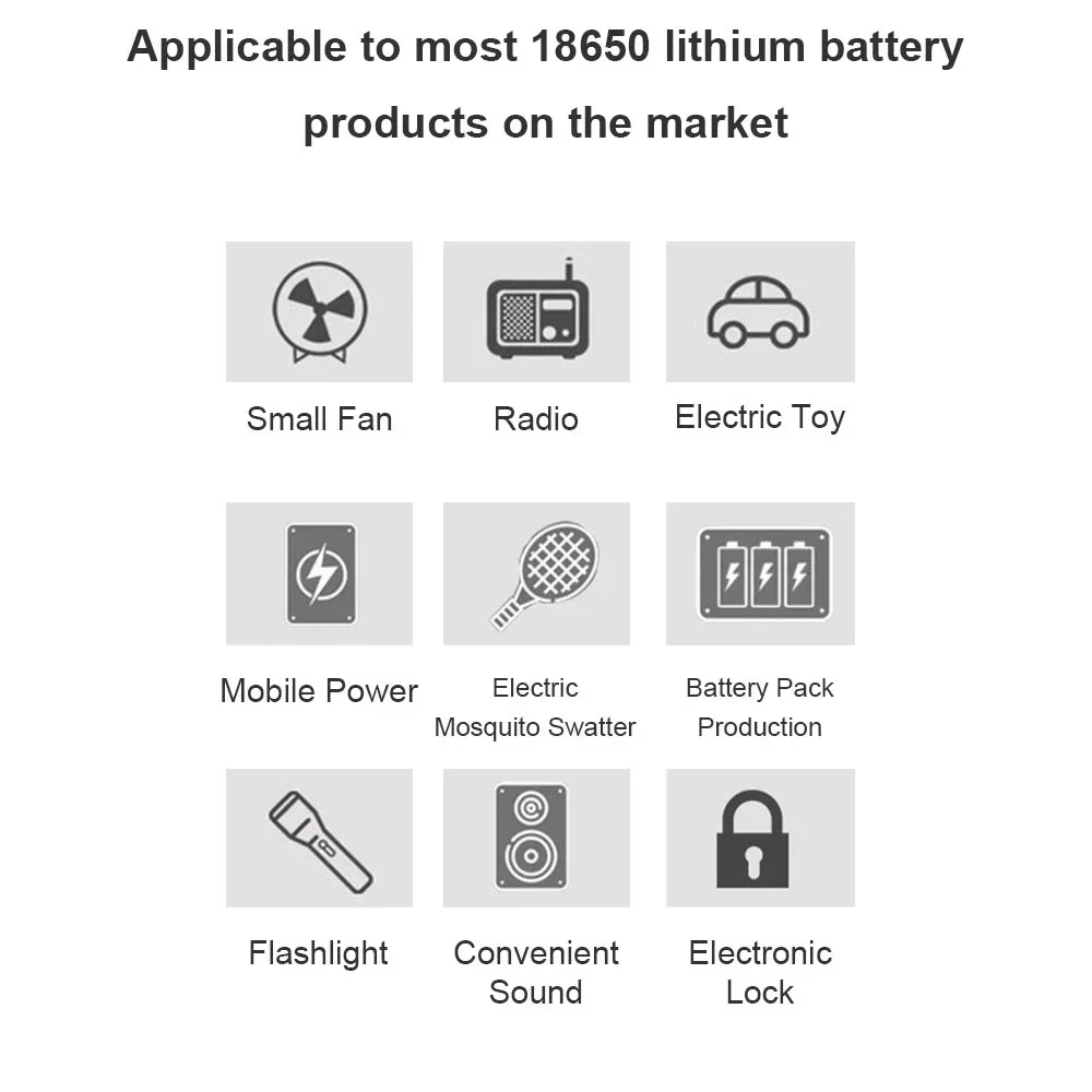 Фото 2200mah 18650 Li-ion Batteries With Charger 3.7V Rechargeable Battery For Electric Pointer Doorbell Flashlight Lithium Battery №4