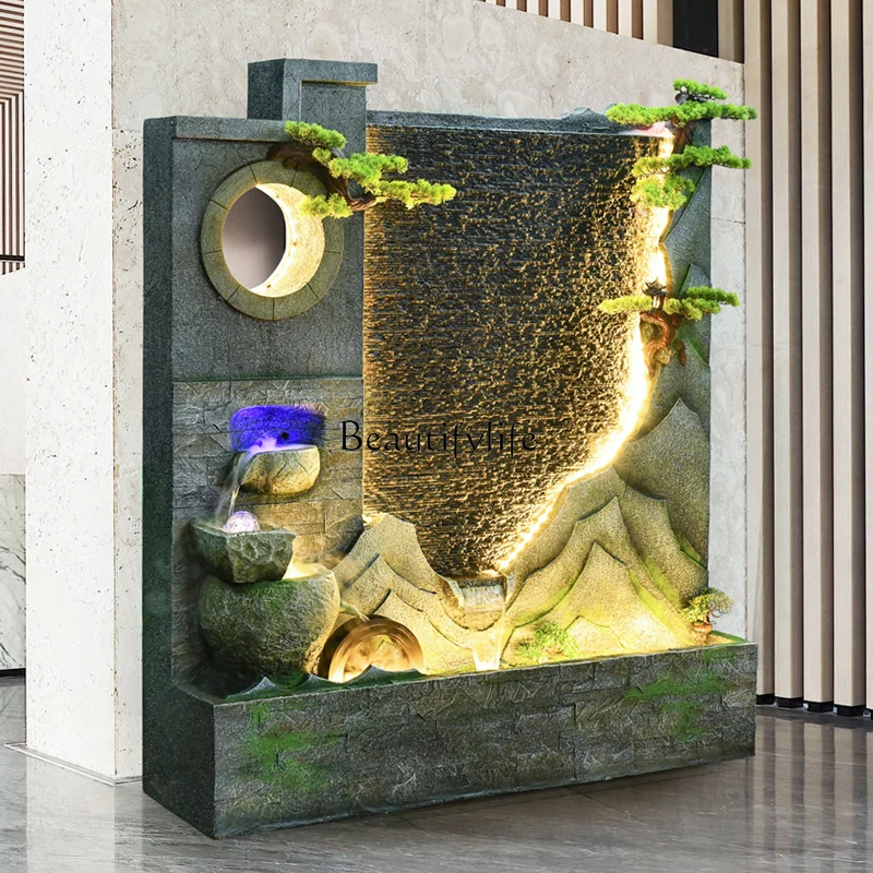 Рокарий занавеска для воды настенный фонтан в гостиной вход экран ландшафтный