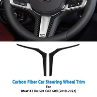 2pcs steering wheel trim strip car interior modification accessories for bmw x3 x4 g01 g02 g08 2018 2022 car styling
