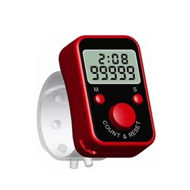 

Marker Row Hand Tally Finger Counter LCD Digital Display with Light for Sewing Knitting Weave Buddha Pray Soccer