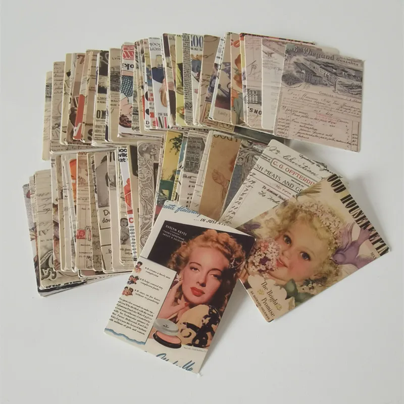 

100 шт., бумажные блокноты для записей, для скрапбукинга