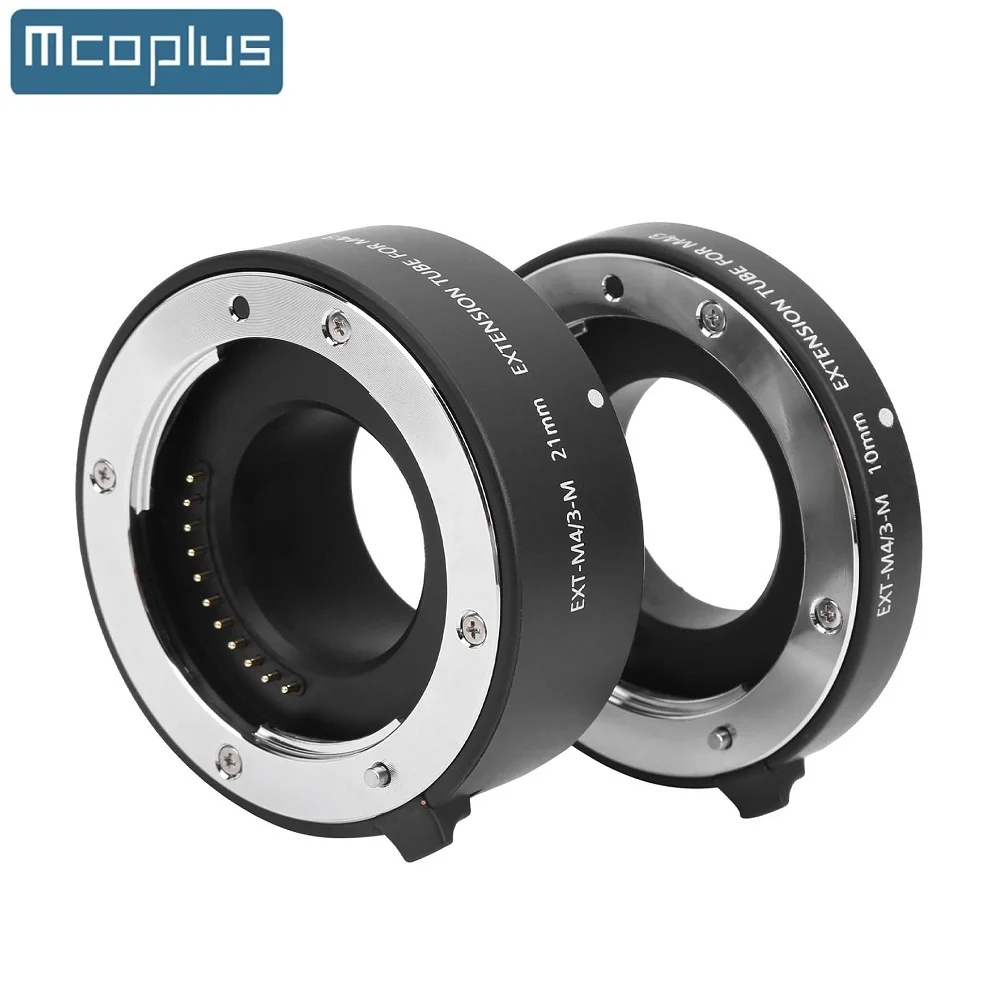 Фото Кольцо-удлинитель Mcoplus EXT-M4/3-M 10 мм 21 мм с автофокусом для макросъемки Olympus Panasonic Micro 4/3 System Camera OM-1 E-M5 III G9 №1
