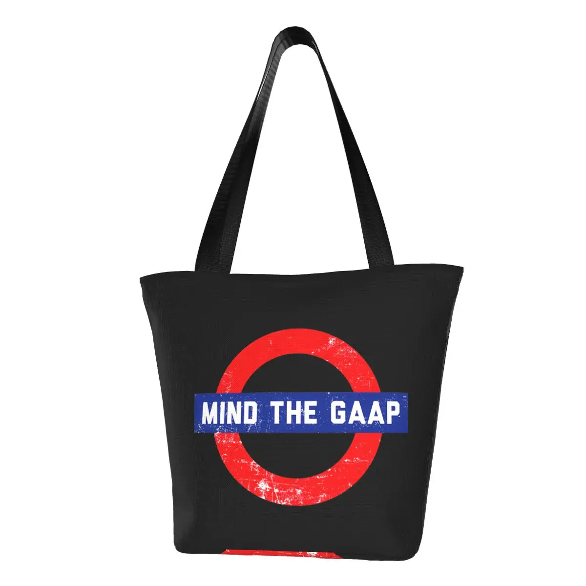 Забавные сумочки для ноутбука Mind the gaap, Портативная сумка для покупок большой вместимости