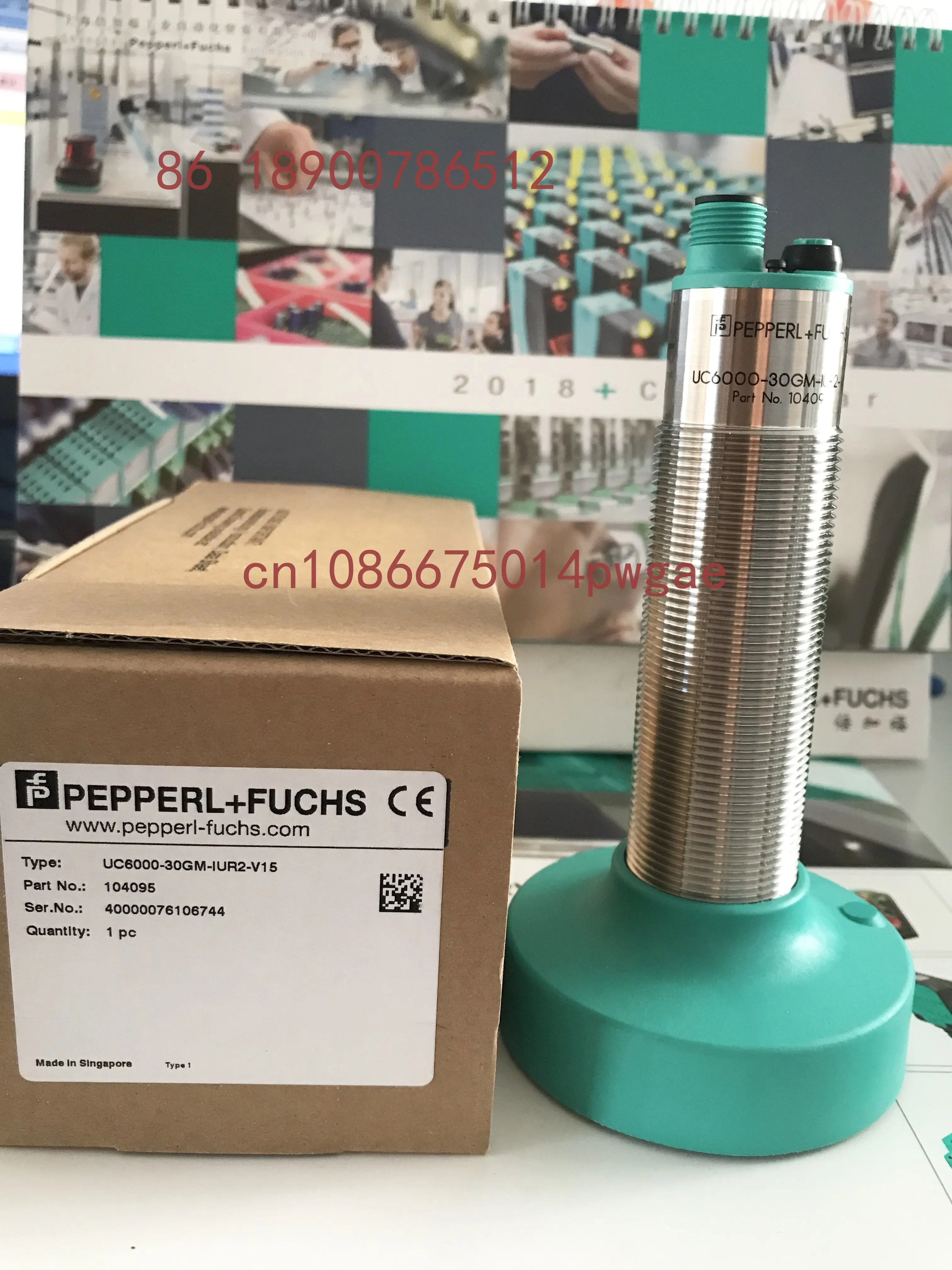 Фото Ультразвуковой датчик Pepperl+Fuchs UC500 UC6000 UC4000 UC2000-30GM-IUR2-V15 E6R2 (Германия) №1