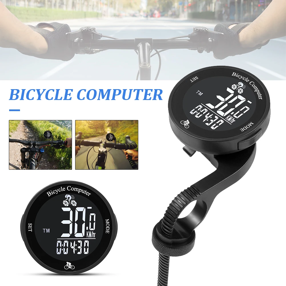 

Multifunction Wireless Bicycle Computer Waterproof Odometer MTB Bike Speedometer With LCD Screen Backlight Cycling Accessories