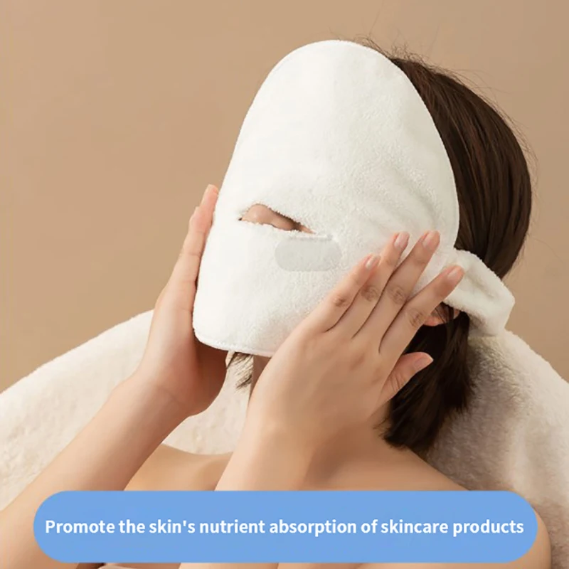 Маска полотенце. Компрессионная маска для лица.