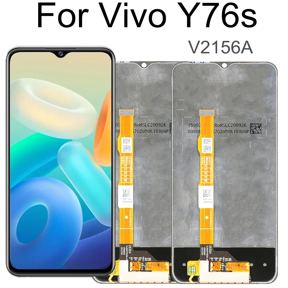 6 58-дюймовый ЖК-дисплей для Vivo Y76s V2156A сенсорный датчик дигитайзер в сборе