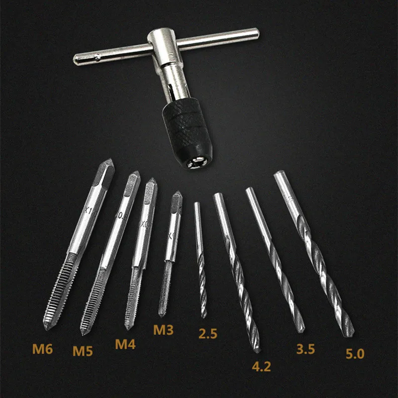 9 шт./компл. Т-образная ручка комбинированный ручной инструмент высокоскоростной