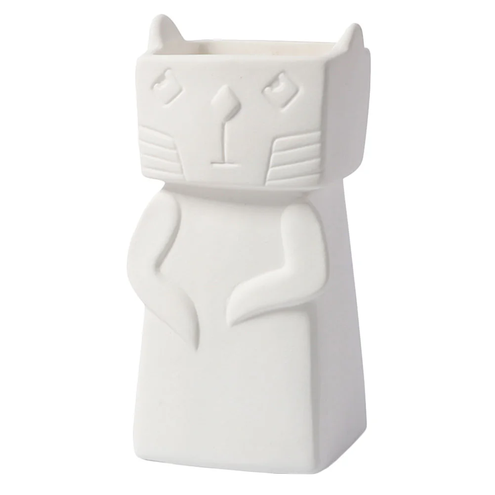 

Planter Cat Pot Figurines Planter Statue Planters Pots Flower Pot Desktop Decoration for Home Office Balcony
