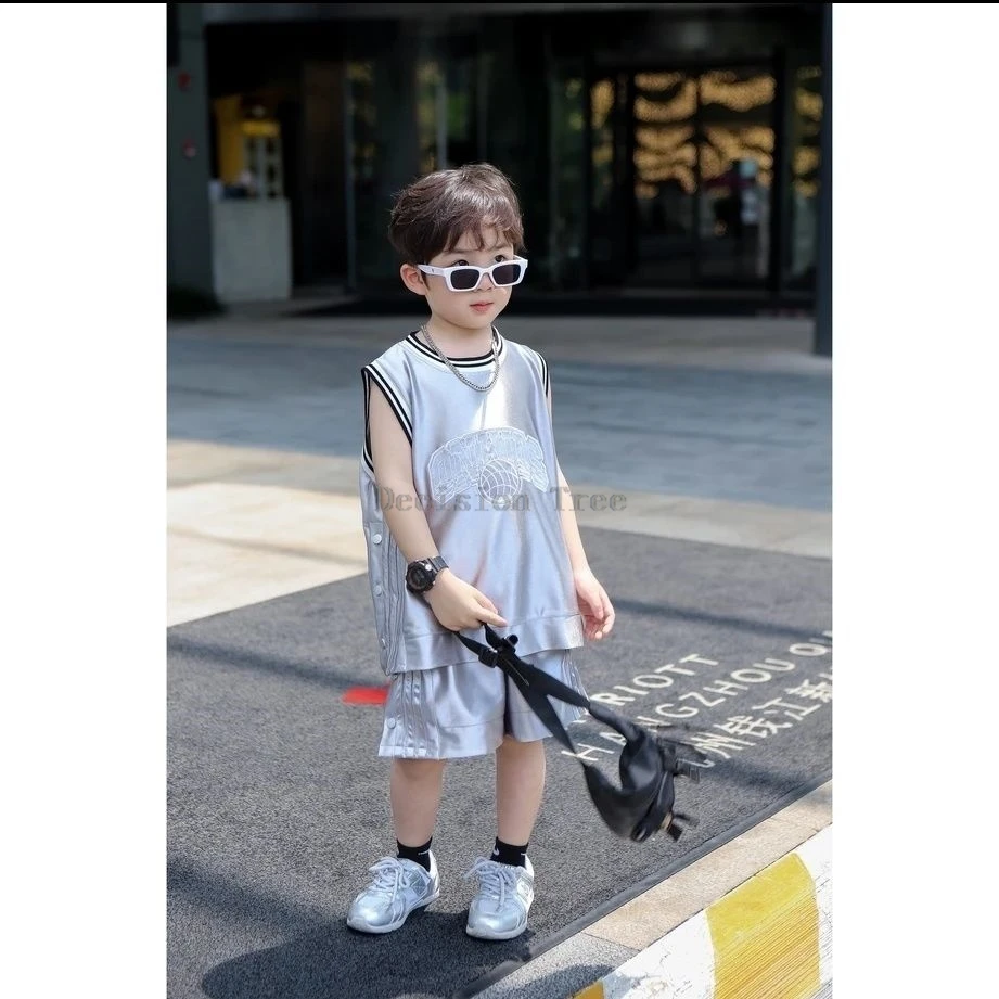 Комплект спортивной баскетбольной униформы в американском стиле для мальчиков