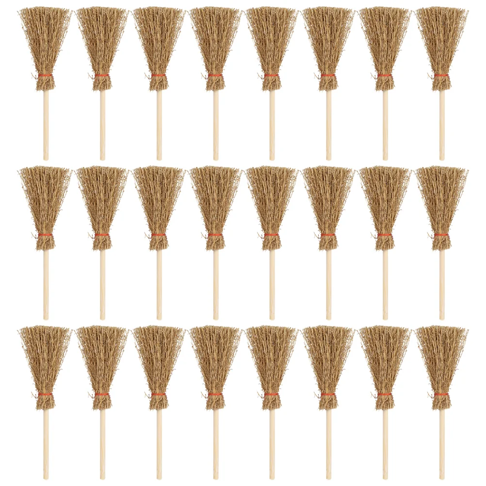 

Broom Mini Witchbrooms Miniature Strawornament Decorornaments Witches Decorations Props Costume Hanging Decoration Decorative