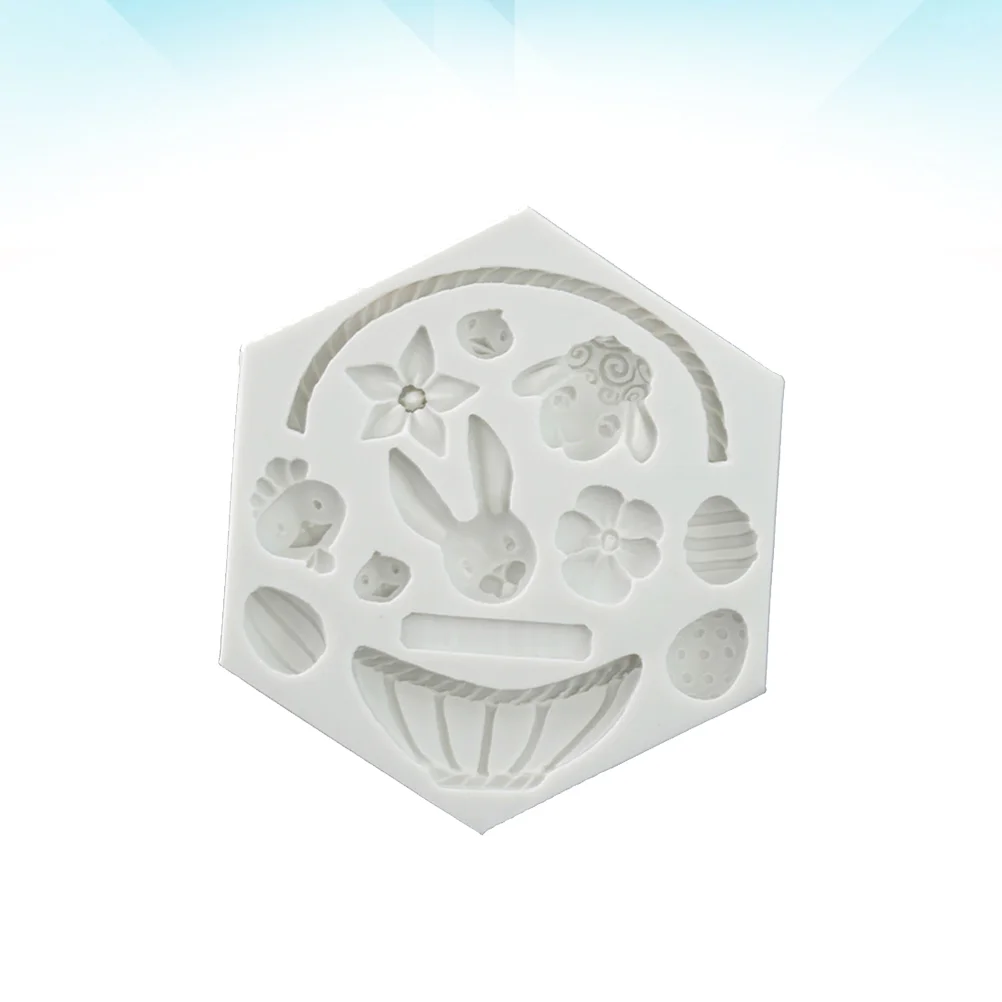 

1pc Easter Theme Mold Unique Lovely Fondant Cake Chocolate Silicone Mold for Bakery Home