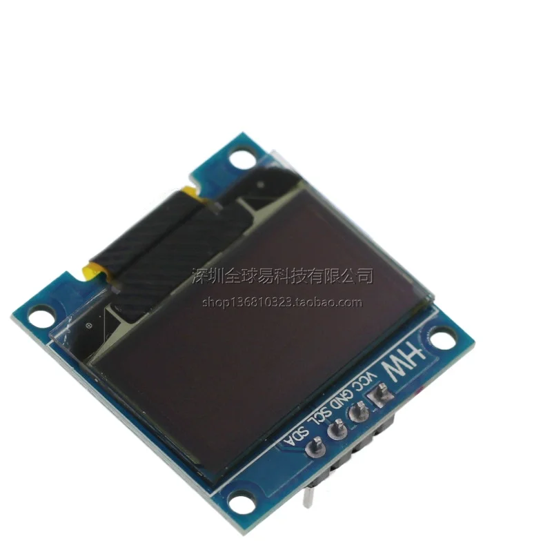 0 96-дюймовый OLED SSD1306 белый/синий/желтый 128X64 IIC I2C последовательный модуль дисплея