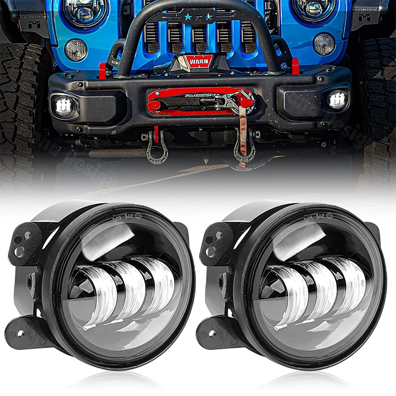 

4-дюймовые Светодиодные Противотуманные Фары Для Jeep Wrangler JK Unlimited 07-18 | Доступные Светодиодные Фары Для Передне...