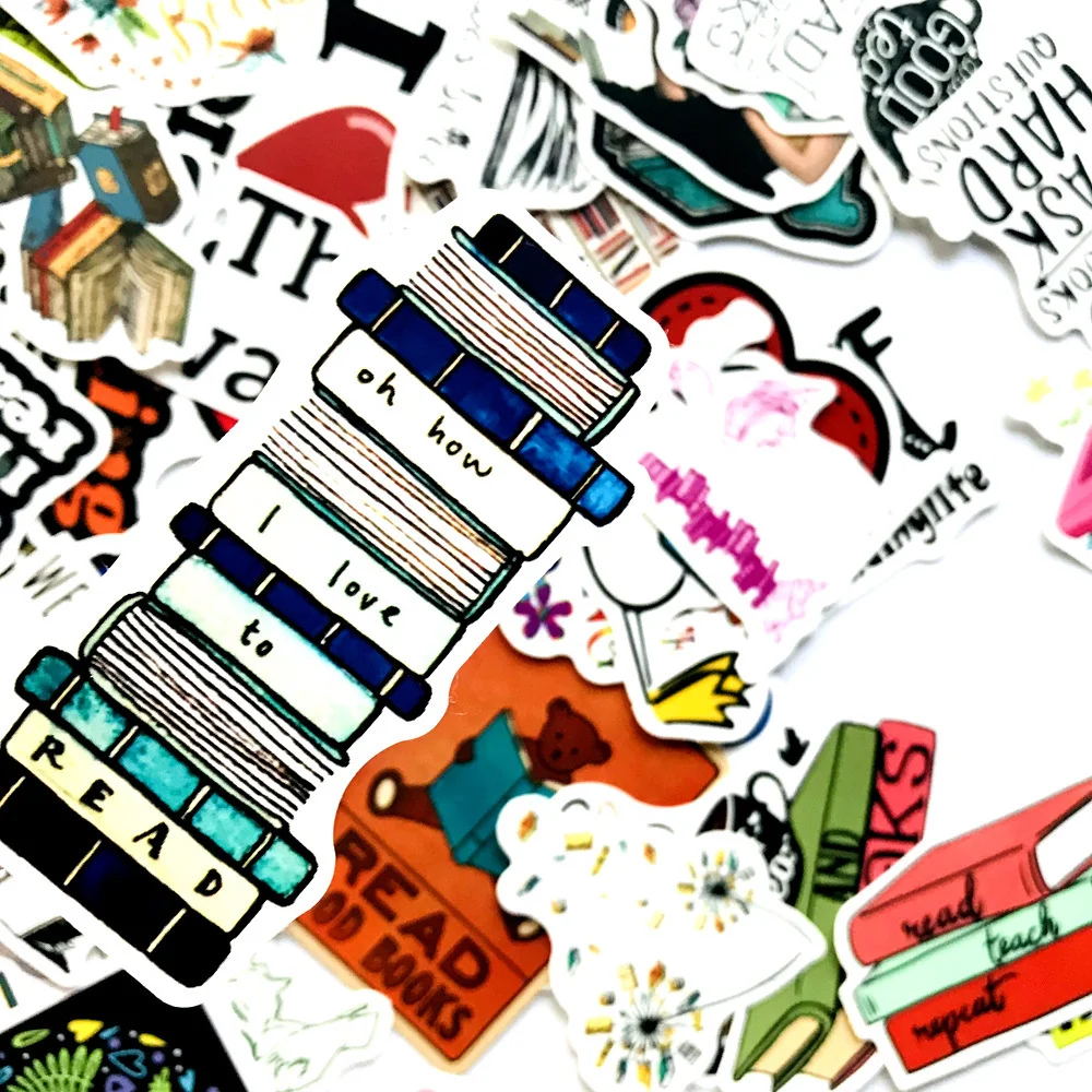 

10/50PCS Diary Book Reading Cartoon Graffiti Stickers Notebook Luggage Car Stickers Decorative Toys Wholesale