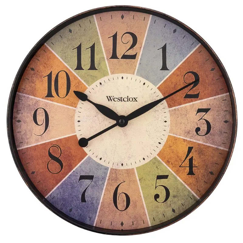 

Round Multi Color Kaleidoscope Analog QA 12" Wall Clock