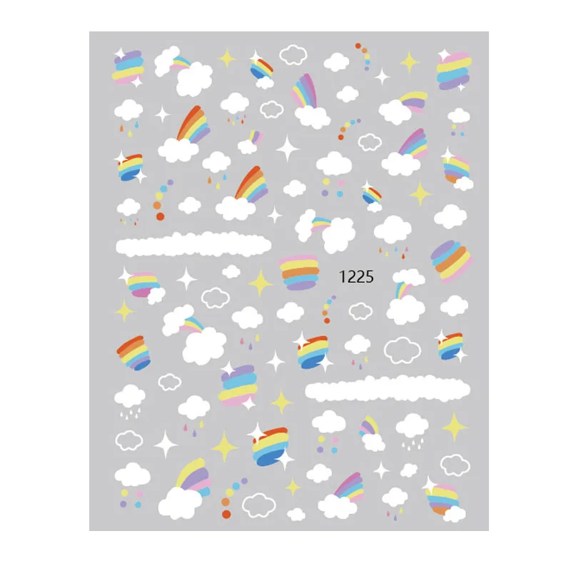 Облака медведь Цветы Милая Наклейка для фото клейкая наклейка симпатичная