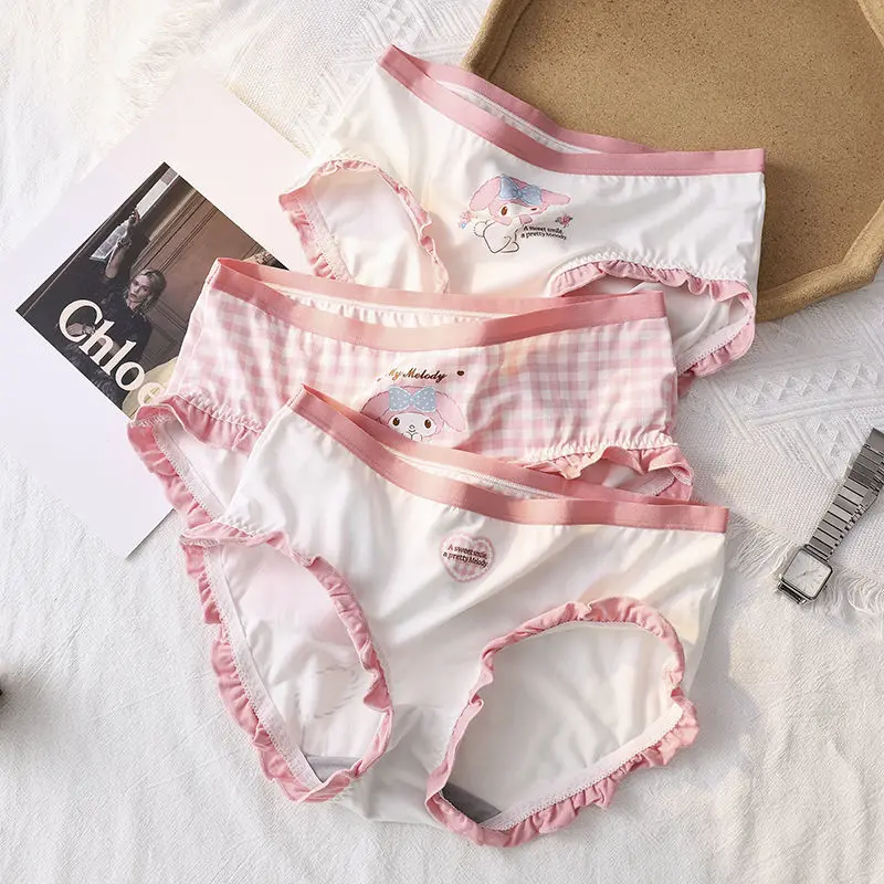 

3 шт., бесшовное нижнее белье для девочек из натурального хлопка