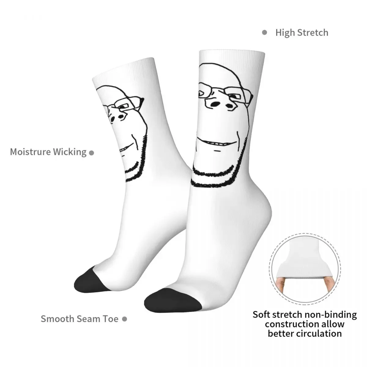 Оптовая продажа улыбающиеся носки woкак soyкак супер мягкие чулки в стиле