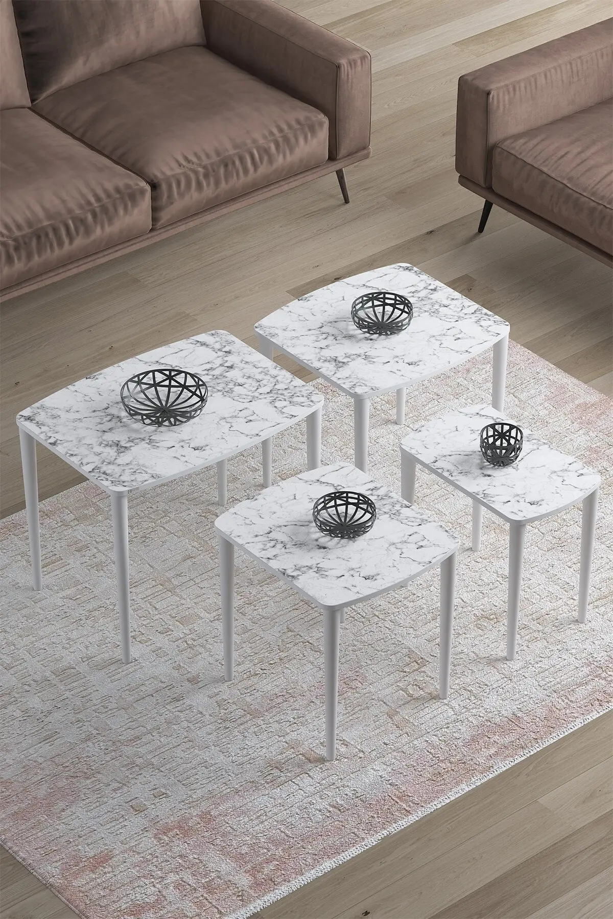 

Modern Mdf Zigon Coffee table Pad 4'l coffe table