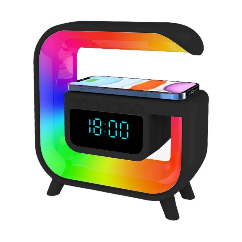 

Беспроводная Настольная лампа с будильником, беспроводное зарядное устройство