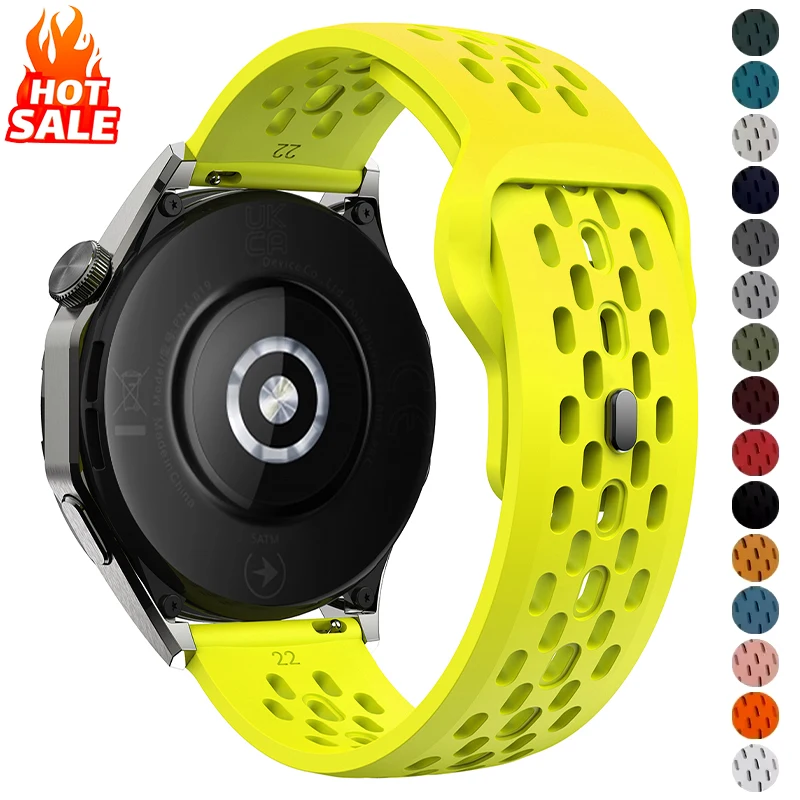 18mm 20mm 22mm Armband für Samsung Galaxy Watch 7 FE 6 5 4 5Pro 6/4Classic Silikonband für Huawei GT5 Pro 46mm GT4/3Pro Armband