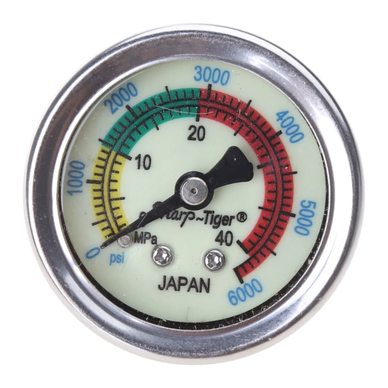 

Automotive Clear Scale 2" Liquid-Filled Pool Filter Pressure Gauge 0-40MPa Air Pump Pressure Gauge Diving Equippment Manometer