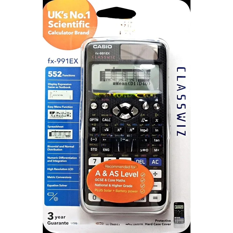 Учебный калькулятор на английском языке GCSE A и AS