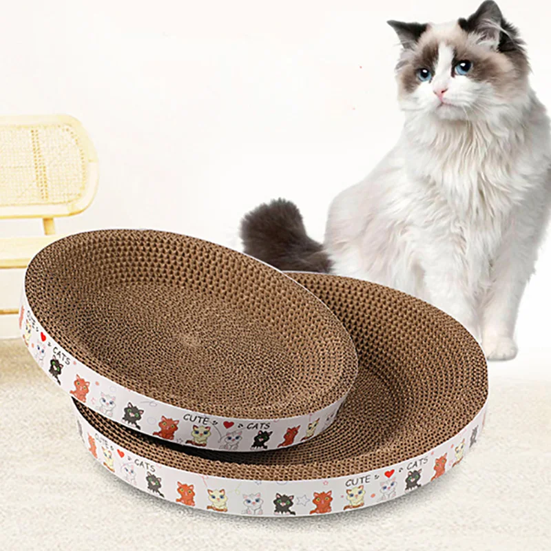 

Cat Scratcher Pad Pet Furniture Supplies Kitten Scrapers Corrugated Paper Claw Grinding Toy Bowl-shaped Cat Scratching Board