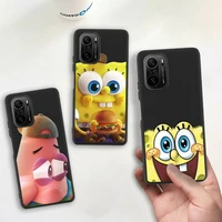 cute spongebob phone case silicone soft for redmi 9a 8a note 11 10 9 8 8t redmi 9 k20 k30 k40 pro max